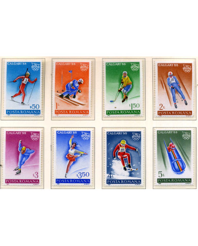 RUMUNIA 1987 r. - SPORT - OLIMPIADA ** NR 4418-25