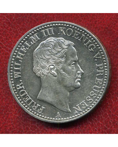 NIEMCY - PRUSY 1838 r. - FRYDERYK WILHELM III. TALAR, Srebro, STAN I/-I